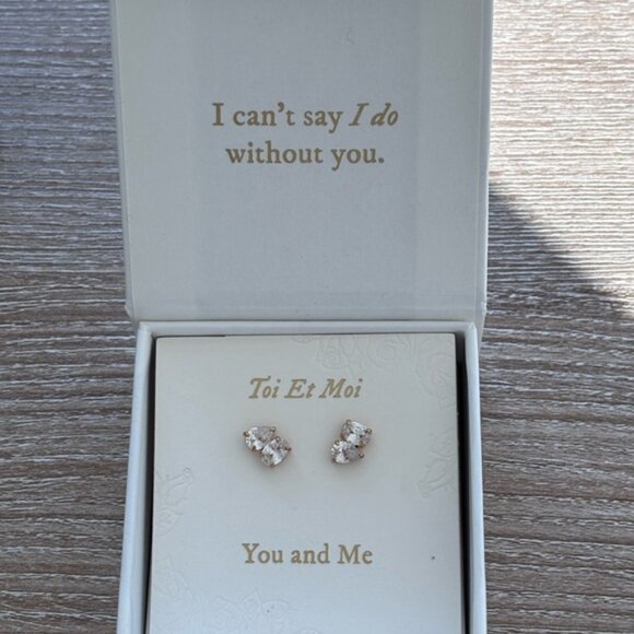 Anthropologie Jewelry - New By Anthropologie Weddings Pear Post Earrings 14k gold-plated